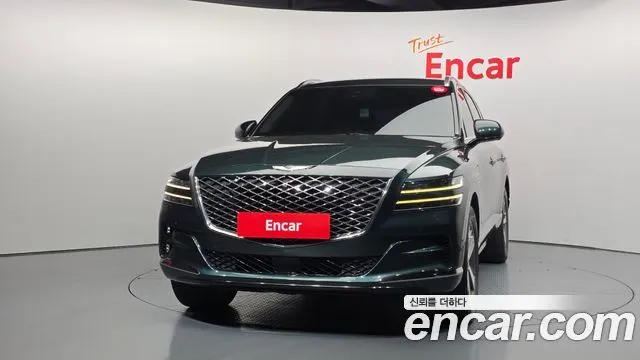 GENESIS GV80 2022 — 250 469 км, тёмно-зелёный, Корея — под ключ — фото 3