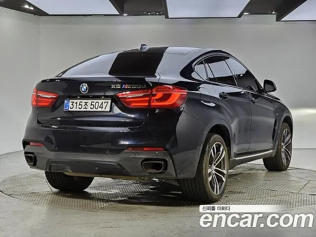 BMW X6 2017 — 122 742 км, чёрный, Корея — под ключ — фото 4