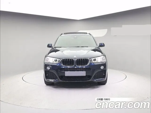 BMW X3 2016 — 98 396 км, синий, Корея — под ключ — фото 2
