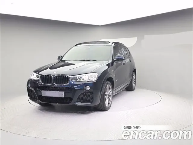 BMW X3 2016 — 98 396 км, синий, Корея — под ключ — фото 12