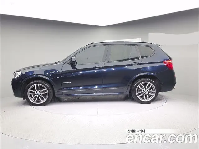 BMW X3 2016 — 98 396 км, синий, Корея — под ключ — фото 6