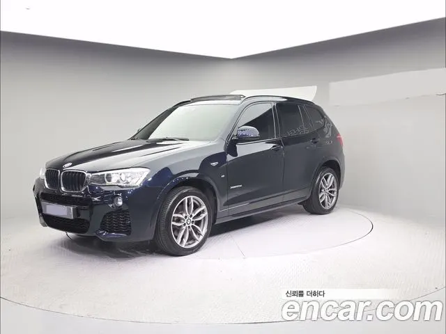 BMW X3 2016 — 98 396 км, синий, Корея — под ключ — фото 7