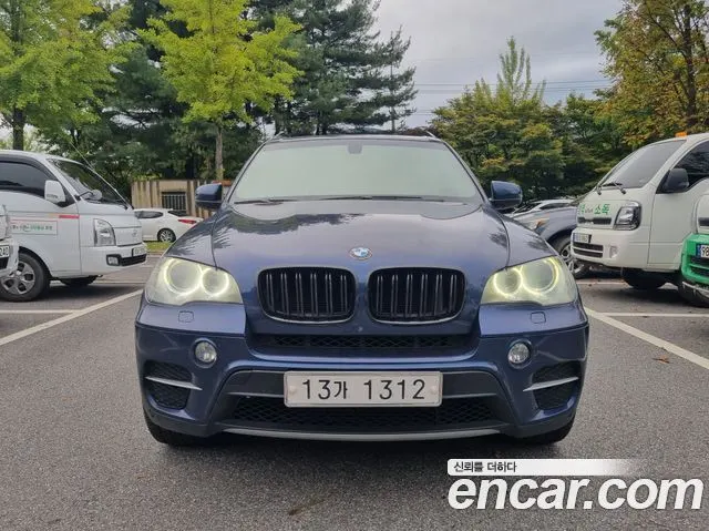 BMW X5 2011 — 215 000 км, синий, Корея — под ключ — фото 1