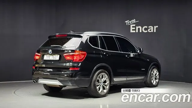 BMW X3 2015 — 216 388 км, чёрный, Корея — под ключ — фото 2