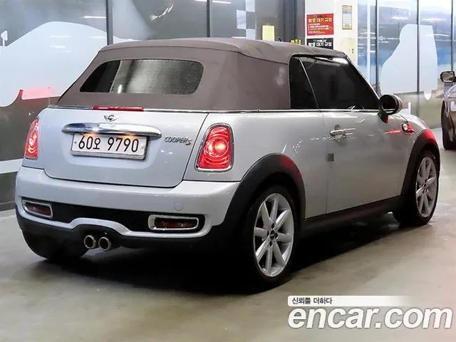 MINI COOPER S CONVERTIBLE 2014 — 52 049 км, серебристый, Корея — под ключ — фото 4