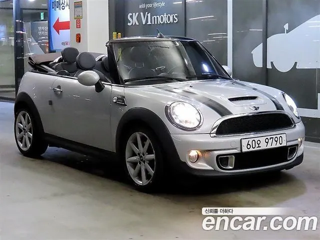 MINI COOPER S CONVERTIBLE 2014 — 52 049 км, серебристый, Корея — под ключ — фото 6