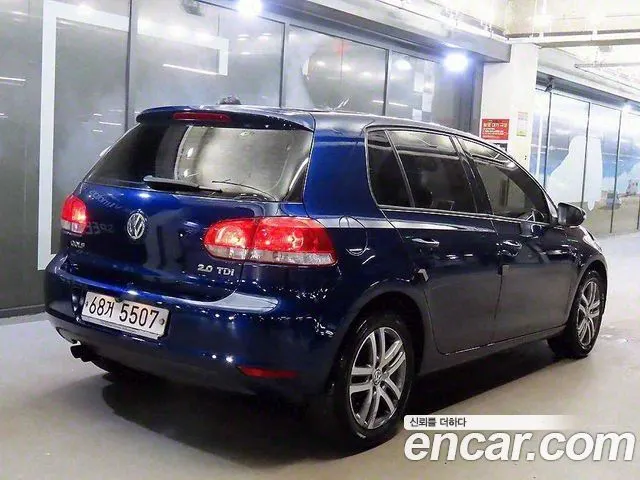 VOLKSWAGEN GOLF 2010 — 175 758 км, синий, Корея — под ключ — фото 3