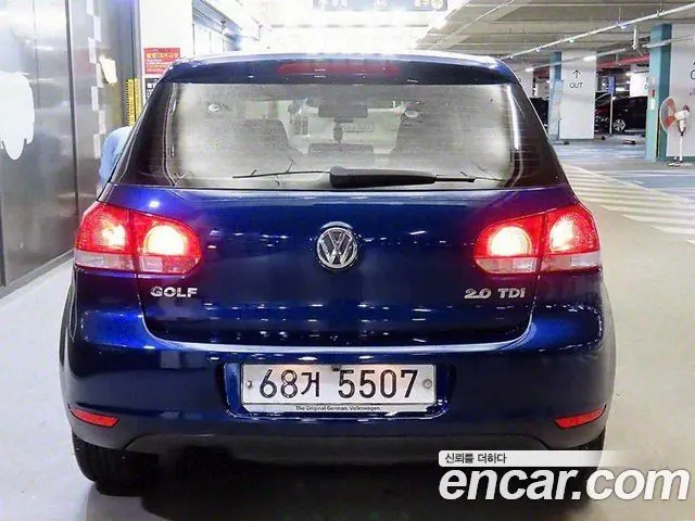 VOLKSWAGEN GOLF 2010 — 175 758 км, синий, Корея — под ключ — фото 4