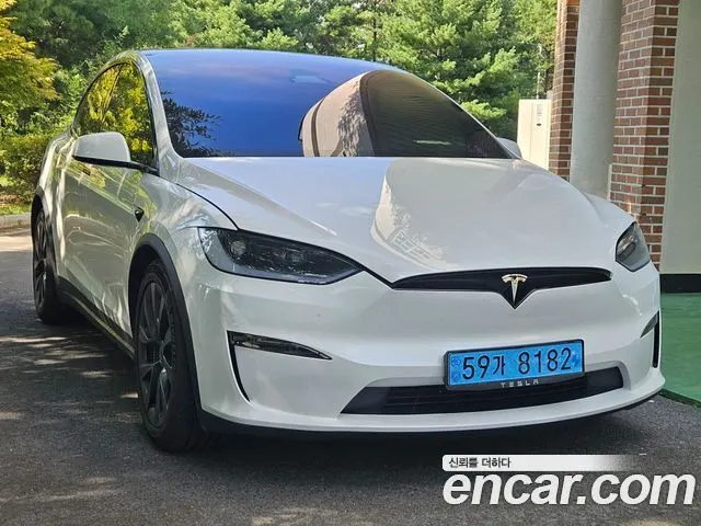 TESLA MODEL X 2023 — 64 298 км, белый, Корея — под ключ — фото 2