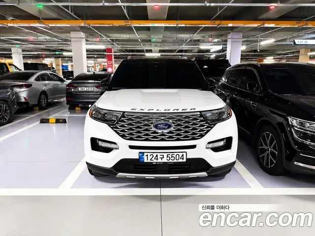 FORD EXPLORER 2022 — 28 000 км, белый, Корея — под ключ — фото 3