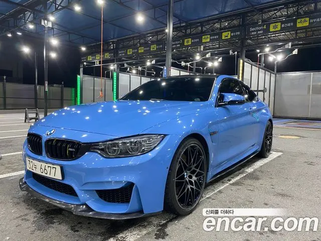 BMW M4 2015 — 89 000 км, голубой, Корея — под ключ — фото 1