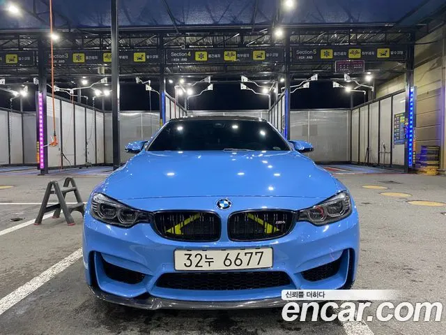 BMW M4 2015 — 89 000 км, голубой, Корея — под ключ — фото 3
