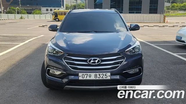 HYUNDAI SANTA FE 2018 — 119 000 км, синий, Корея — под ключ — фото 2