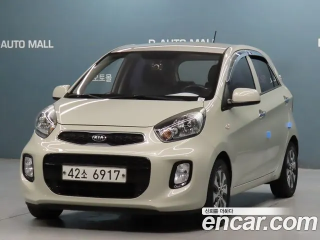 KIA MORNING 2016 — 41 800 км, белый-перламутр, Корея — под ключ — фото 1