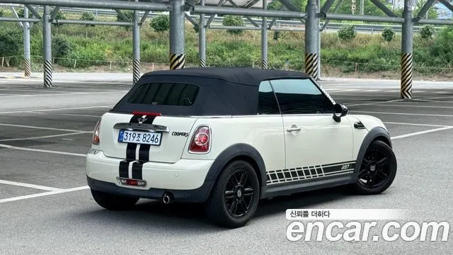 MINI COOPER CONVERTIBLE 2012 — 122 429 км, белый-перламутр, Корея — под ключ — фото 2