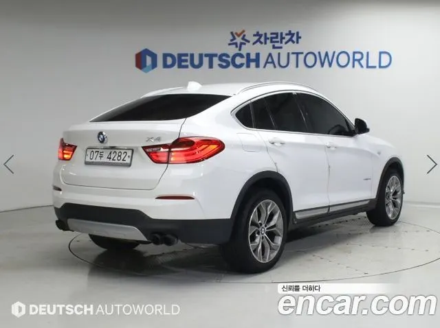 BMW X4 2017 — 93 033 км, белый, Корея — под ключ — фото 2