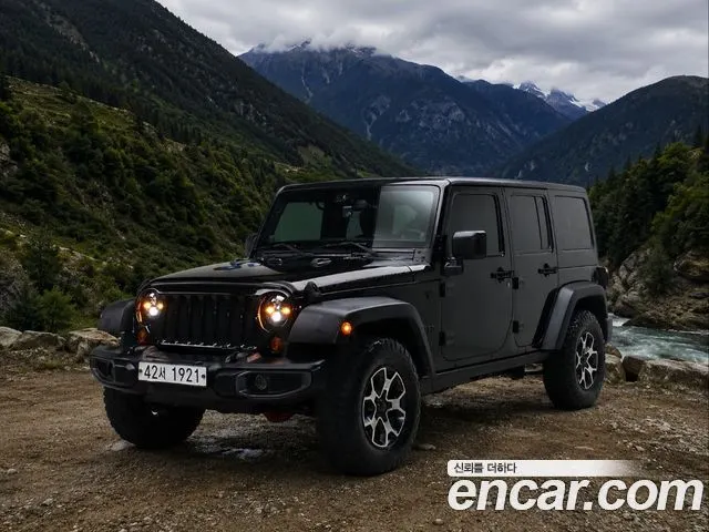 JEEP WRANGLER 2014 — 143 533 км, чёрный, Корея — под ключ — фото 1