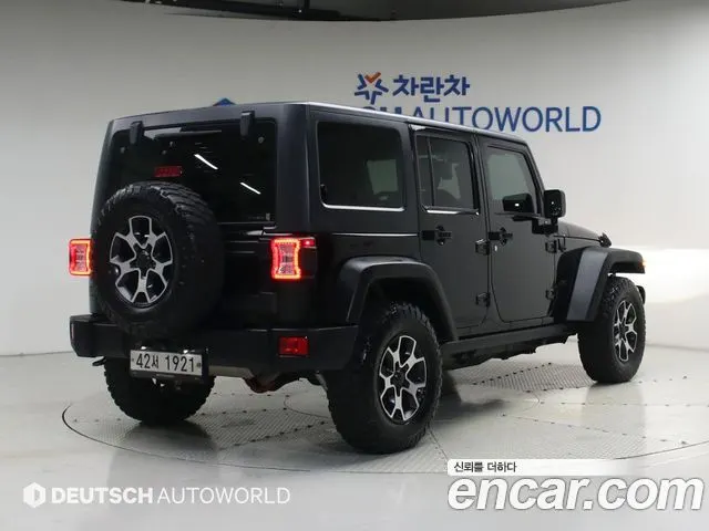 JEEP WRANGLER 2014 — 143 533 км, чёрный, Корея — под ключ — фото 2