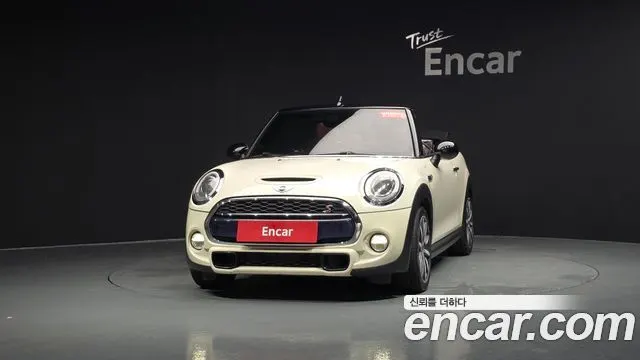 MINI COOPER S CONVERTIBLE 2017 — 89 324 км, белый-перламутр, Корея — под ключ — фото 3