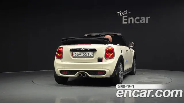 MINI COOPER S CONVERTIBLE 2017 — 89 324 км, белый-перламутр, Корея — под ключ — фото 4