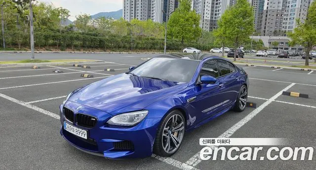 BMW M6 2013 — 110 700 км, синий, Корея — под ключ — фото 1