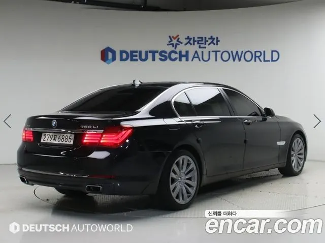 BMW 7 SERIES 2015 — 203 517 км, чёрный, Корея — под ключ — фото 2