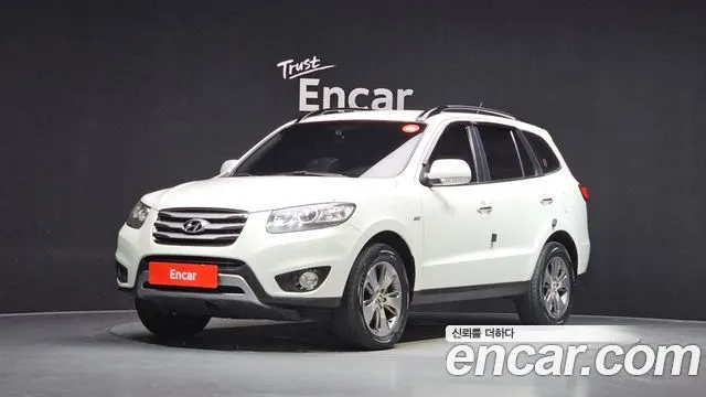 HYUNDAI SANTA FE 2012 — 148 630 км, белый, Корея — под ключ — фото 1