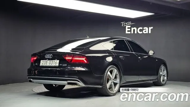 AUDI A7 2016 — 133 650 км, чёрный, Корея — под ключ — фото 2