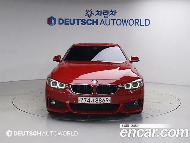 BMW 4 SERIES 2018 — 26 187 км, красный, Корея — под ключ — фото 3