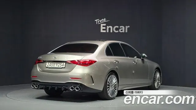 MERCEDES-BENZ C-CLASS W206 2022 — 25 751 км, светло-золотистый, Корея — под ключ — фото 2
