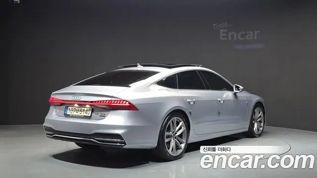 AUDI A7 2021 — 47 242 км, серебристо-серый, Корея — под ключ — фото 2