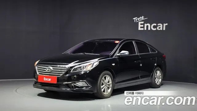 HYUNDAI SONATA 2015 — 125 159 км, чёрный, Корея — под ключ — фото 1
