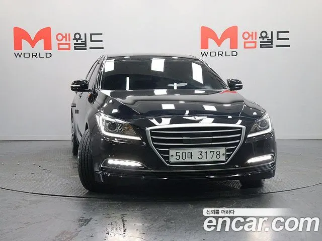 HYUNDAI GENESIS DH 2015 — 192 884 км, чёрный, Корея — под ключ — фото 2