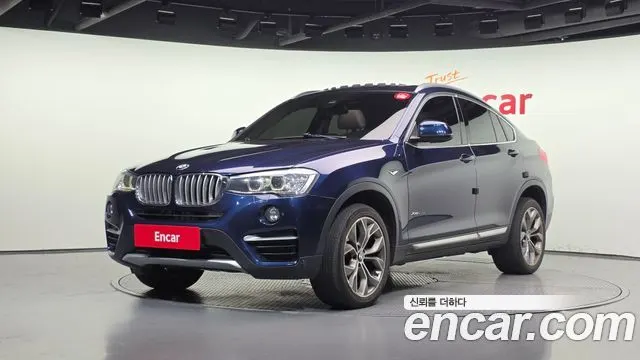 BMW X4 2015 — 217 149 км, синий, Корея — под ключ — фото 1
