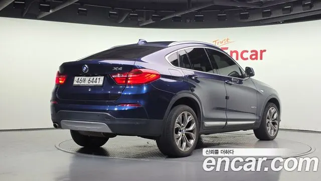 BMW X4 2015 — 217 149 км, синий, Корея — под ключ — фото 2