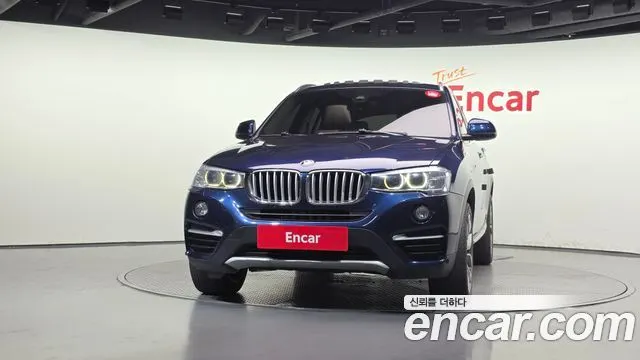 BMW X4 2015 — 217 149 км, синий, Корея — под ключ — фото 3