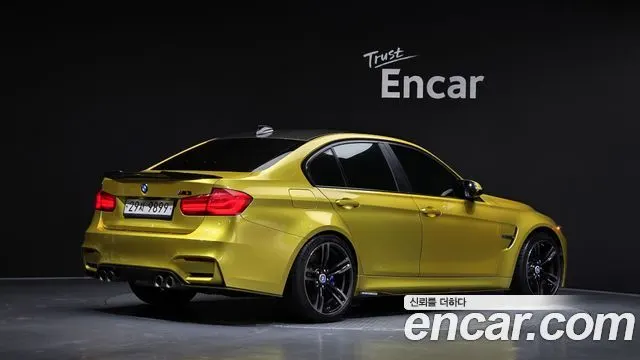 BMW M3 2017 — 82 066 км, золотистый, Корея — под ключ — фото 2
