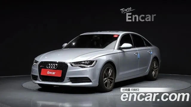 AUDI A6 2015 — 131 467 км, серебристый, Корея — под ключ — фото 1