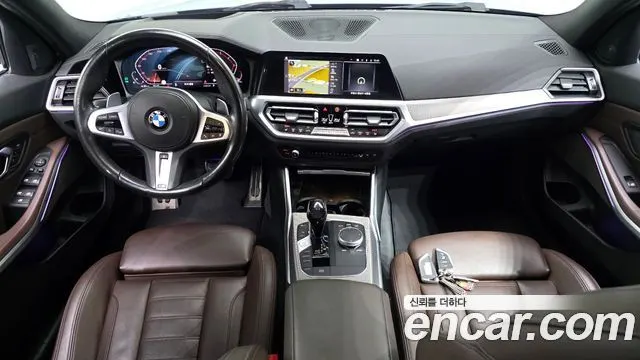 BMW 3 SERIES 2019 — 84 515 км, синий, Корея — под ключ — фото 7