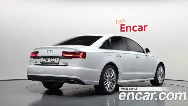 AUDI A6 2016 — 140 592 км, белый, Корея — под ключ — фото 2