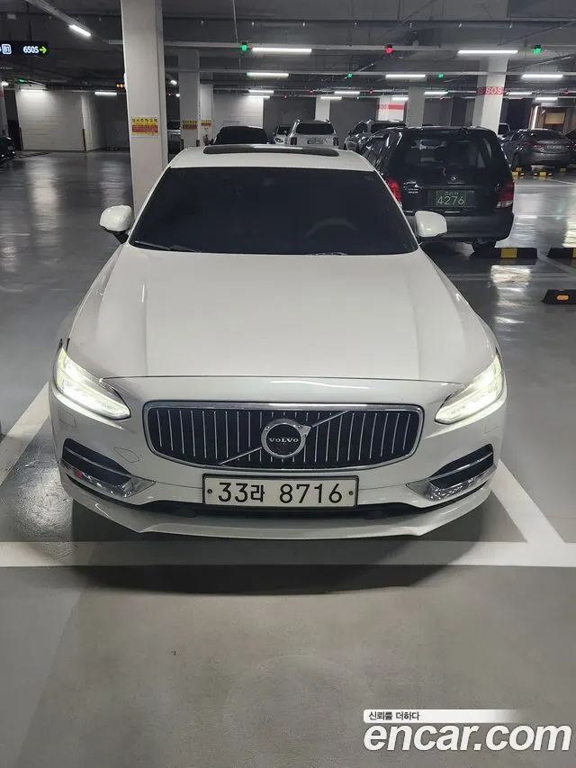 VOLVO S90 2019 — 169 000 км, белый, Корея — под ключ — фото 3