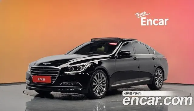 HYUNDAI GENESIS DH 2015 — 87 252 км, чёрный, Корея — под ключ — фото 2