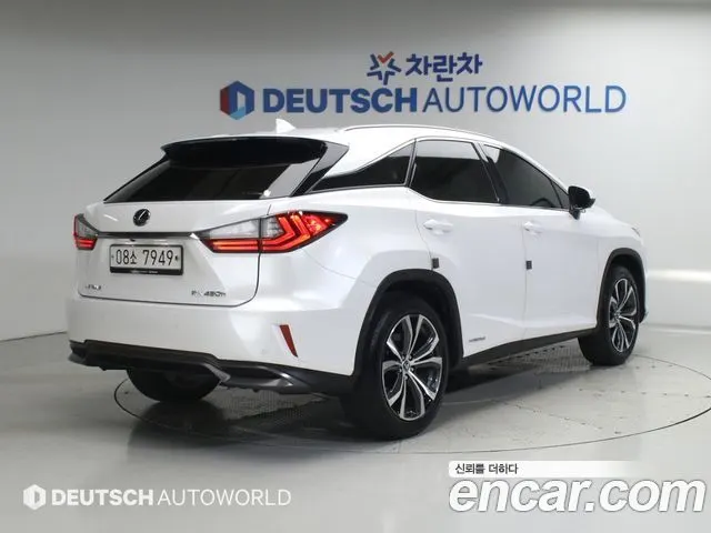 LEXUS RX450H 2018 — 76 294 км, белый, Корея — под ключ — фото 2