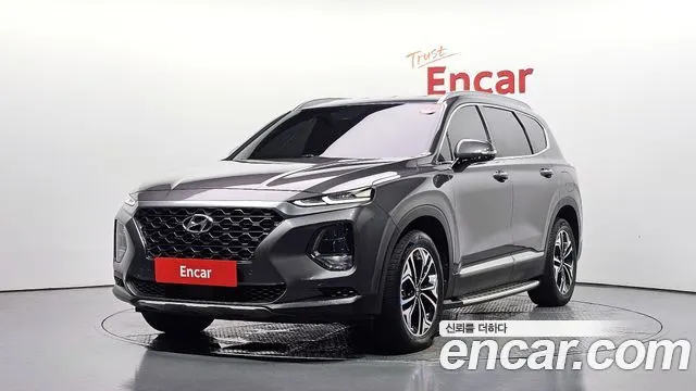 HYUNDAI SANTA FE 2019 — 125 935 км, серый, Корея — под ключ — фото 1