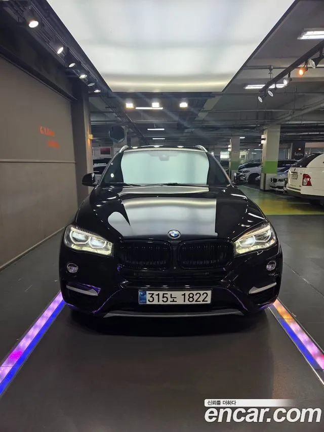 BMW X6 2018 — 204 891 км, чёрный, Корея — под ключ — фото 3