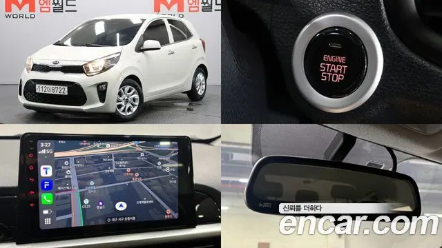 KIA MORNING 2020 — 59 300 км, белый-перламутр, Корея — под ключ — фото 12