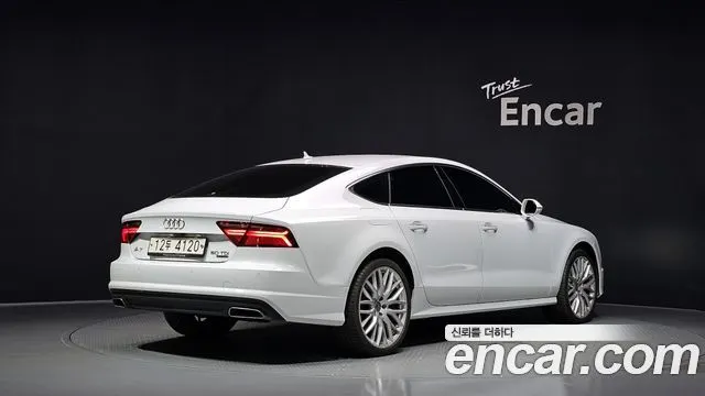 AUDI A7 2016 — 102 239 км, белый, Корея — под ключ — фото 2