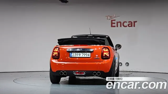 MINI COOPER CONVERTIBLE 2020 — 75 261 км, оранжевый, Корея — под ключ — фото 4