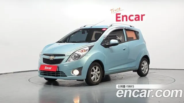 CHEVROLET SPARK 2012 — 135 426 км, голубой, Корея — под ключ — фото 1