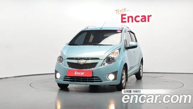 CHEVROLET SPARK 2012 — 135 426 км, голубой, Корея — под ключ — фото 3